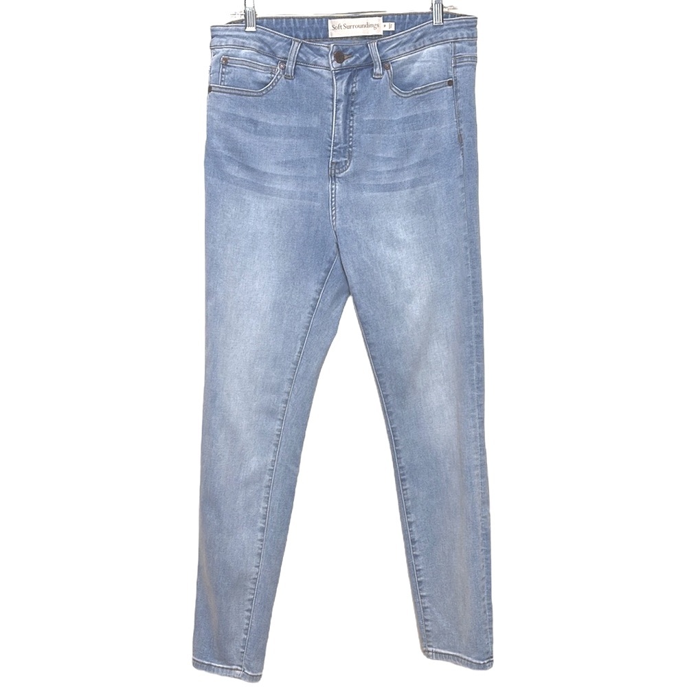 Soft Surroundings High Rise Light Wash Jeans